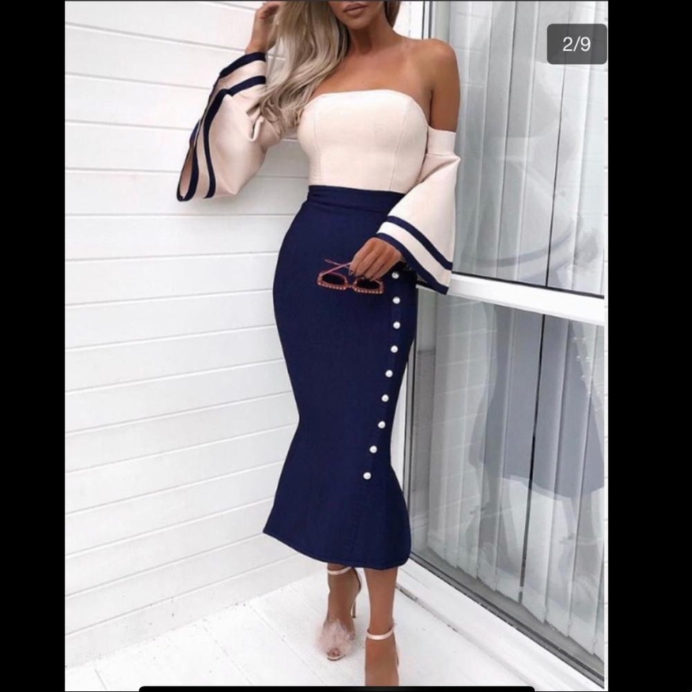 Midi CBR two-tone dress